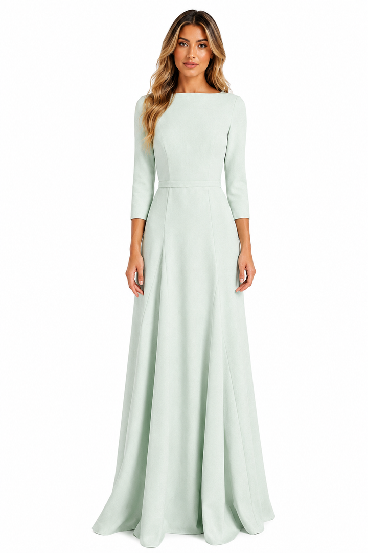 Mint Green A-Line Maxi Dress - Sage