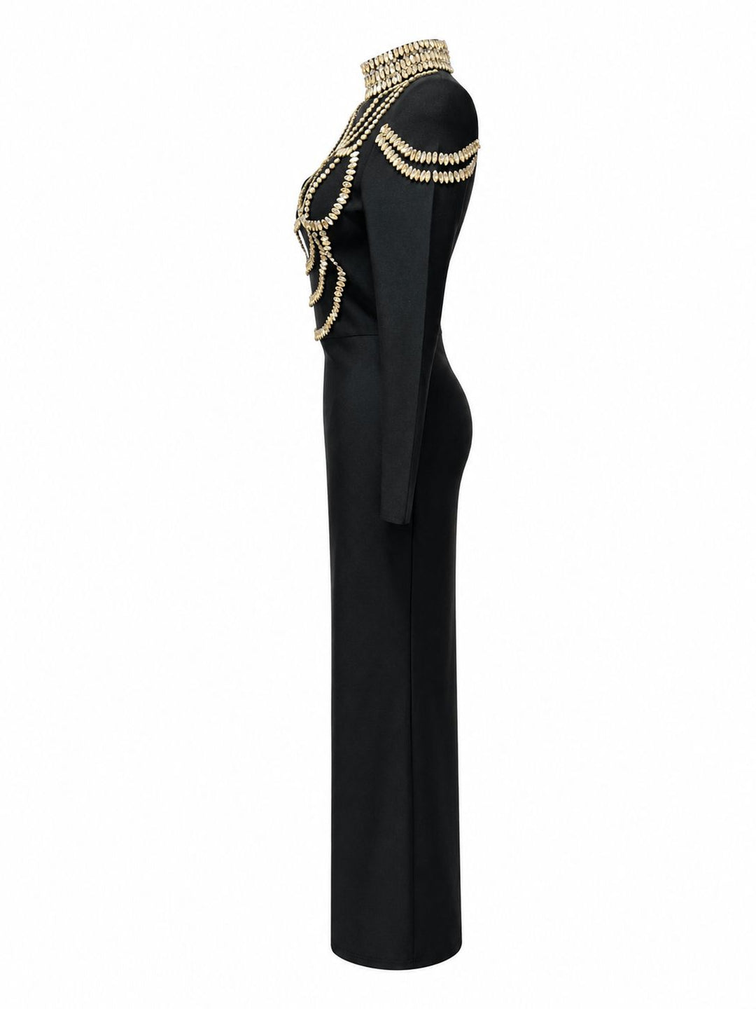 Royal Crystal Embellished Mermaid Dress - Luxe