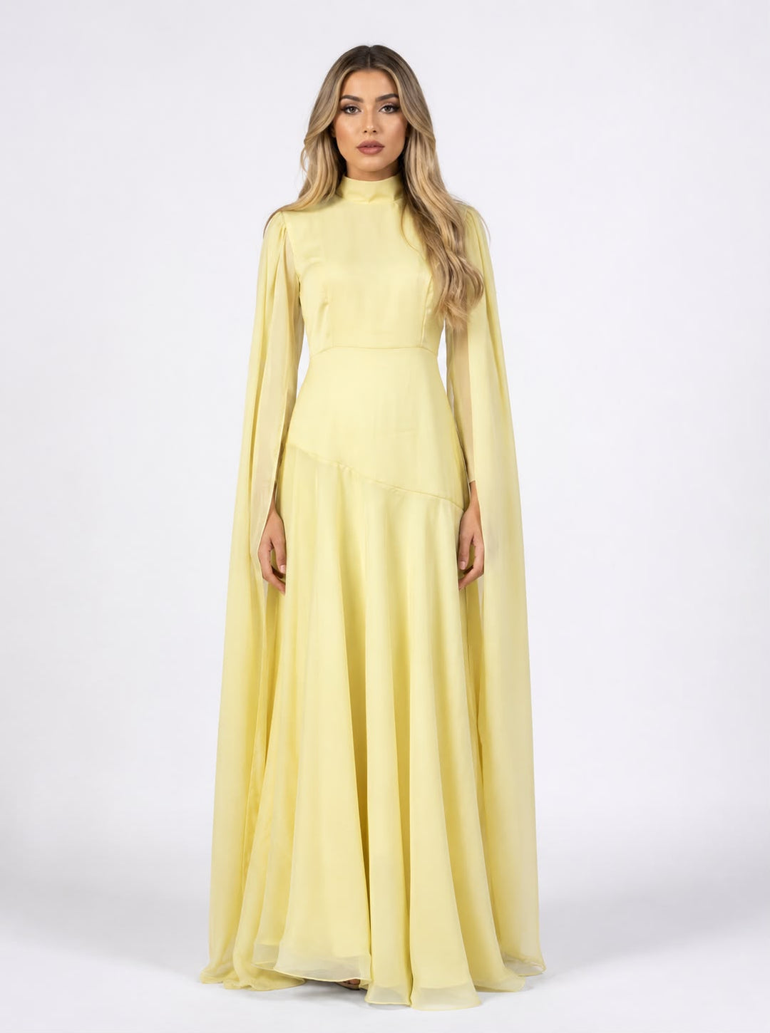 Flowing Sleeve Maxi Dress - Aurora