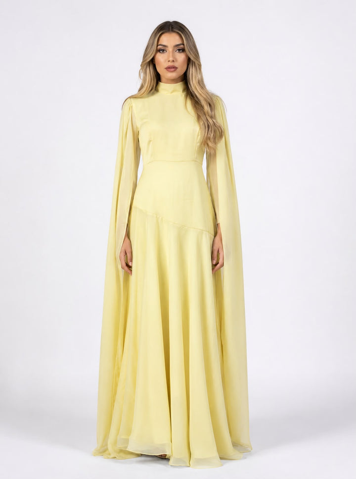 Flowing Sleeve Maxi Dress - Aurora
