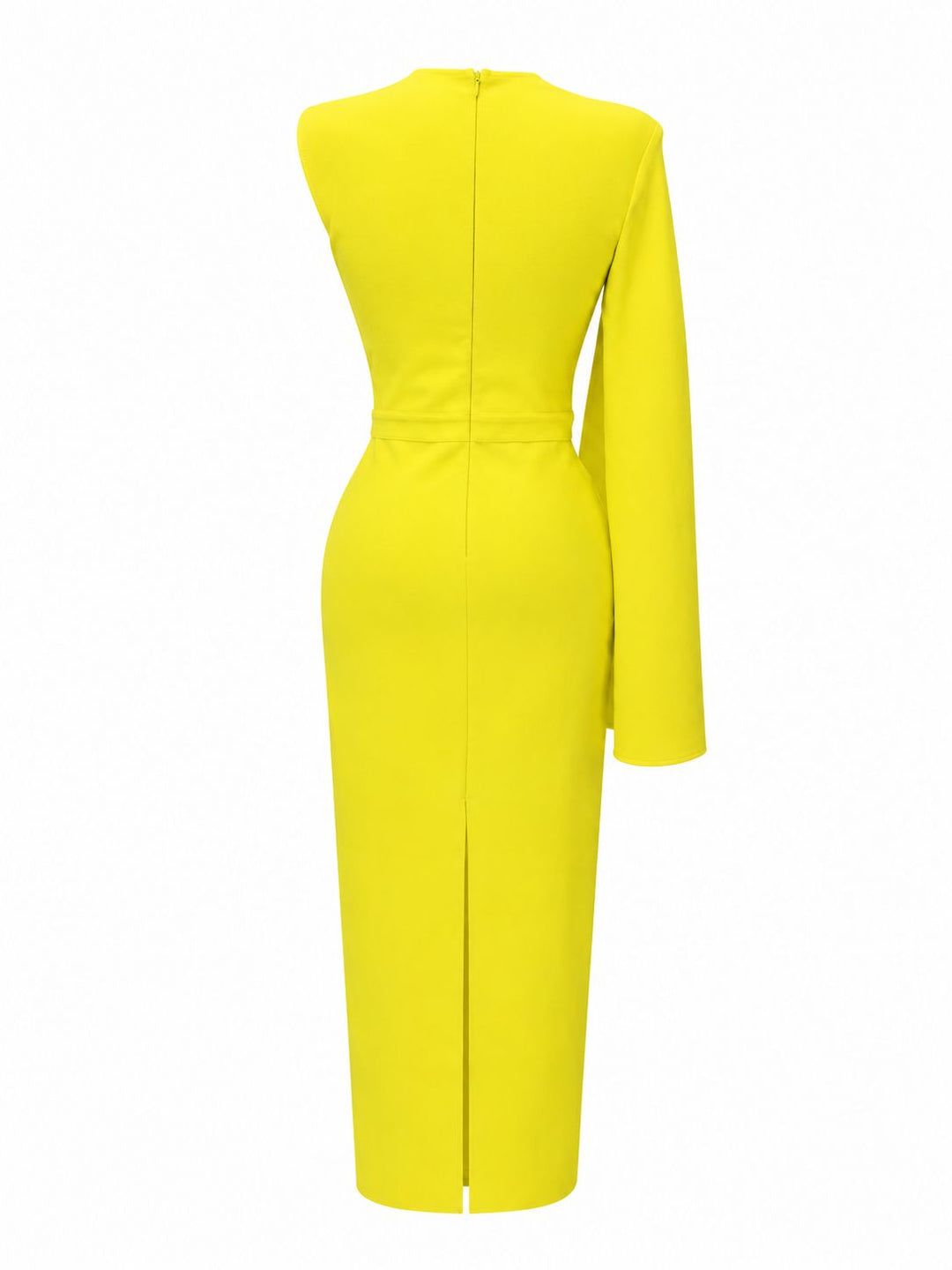 Crystal Embellished One-Shoulder Midi Dress - Radiance