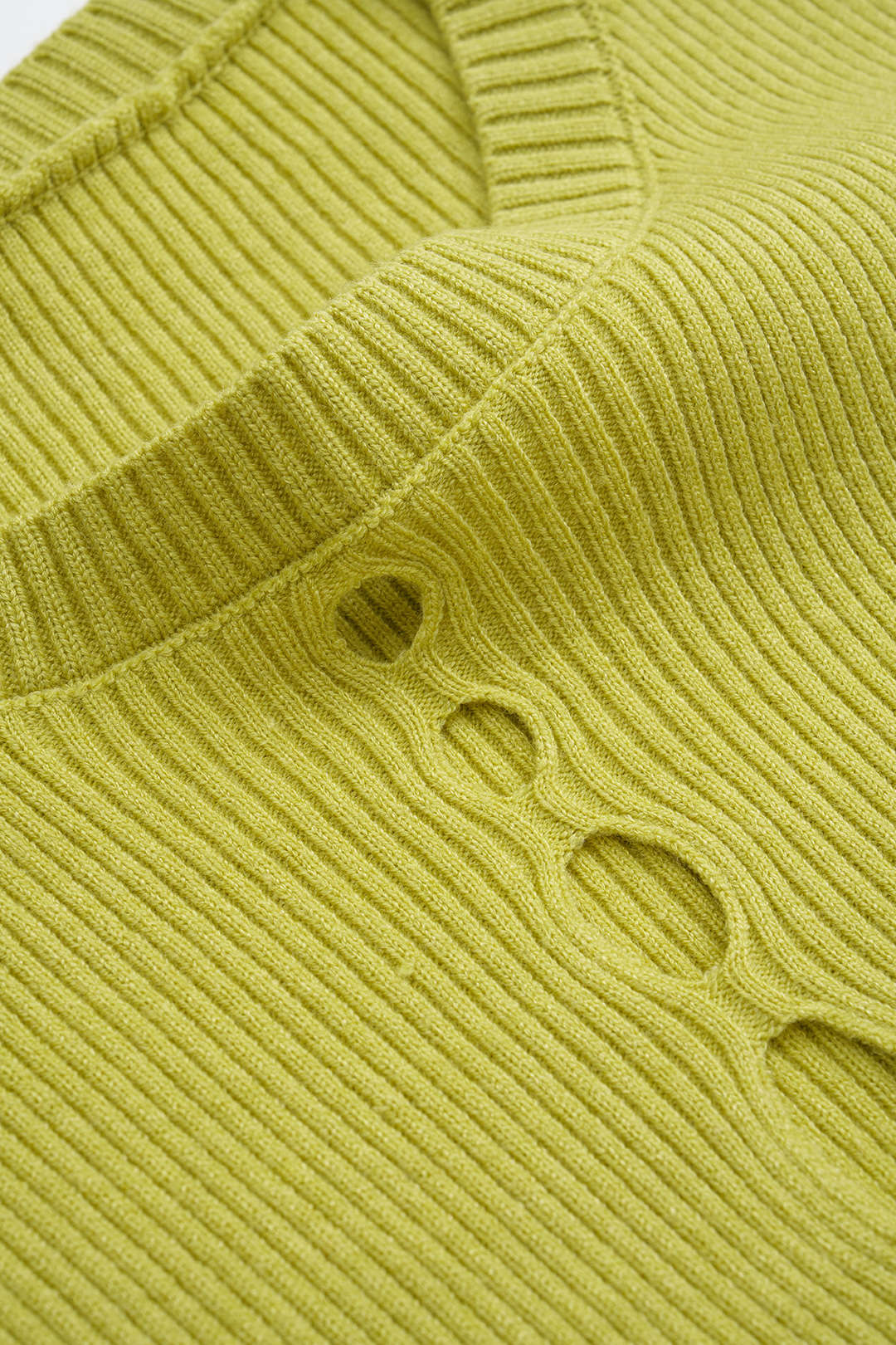 Knit Hollow Out Short-Sleeve Top