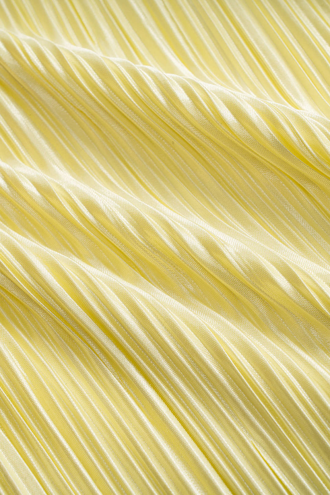 Satin Pleated Wide Leg Trousers