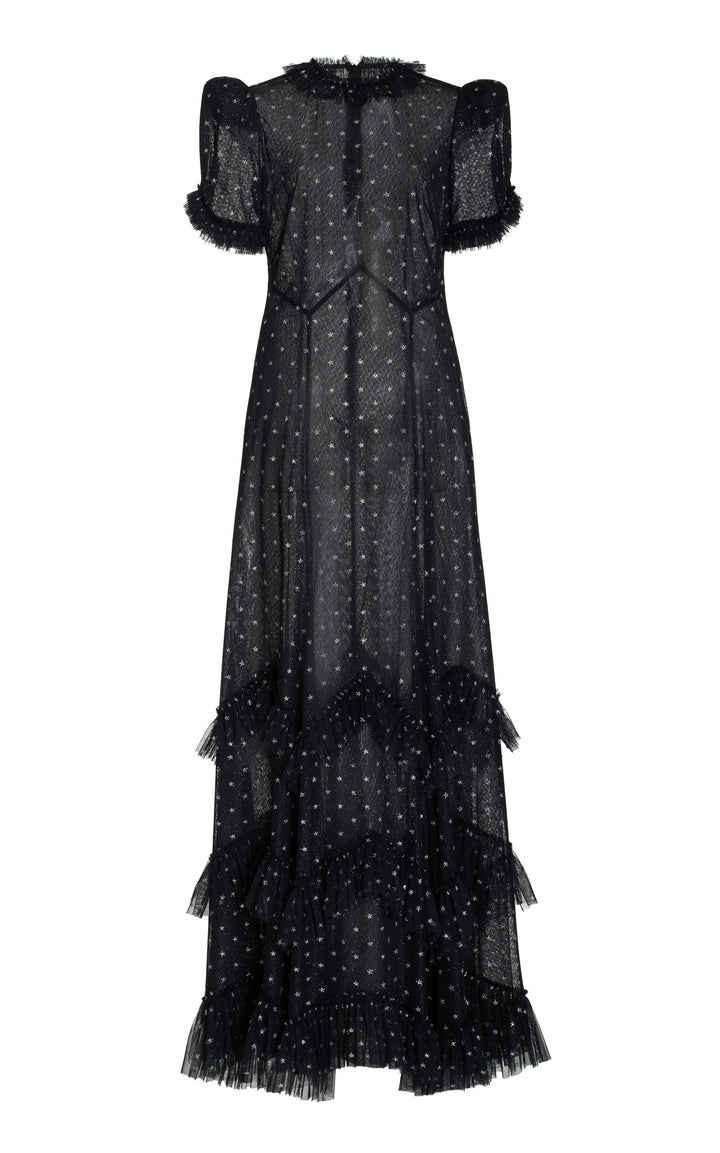 فستان من التول المكشكش بأكمام منفوخة – فييني