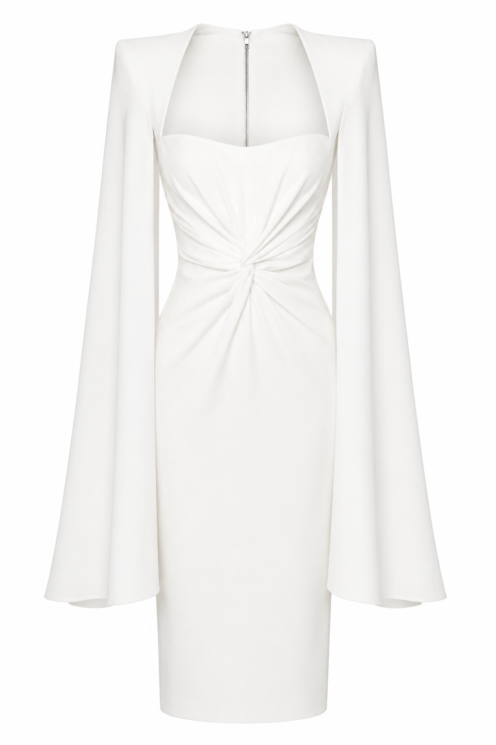 White Cape Midi Dress – Seraphine