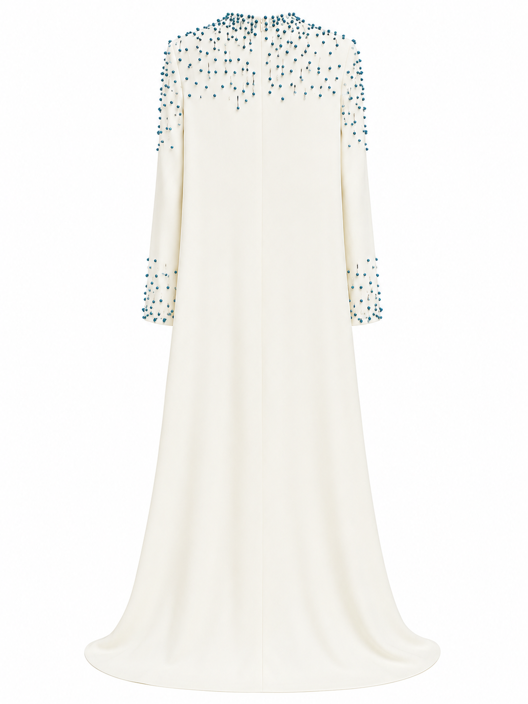 Crystal Beaded Maxi Dress - Ruby