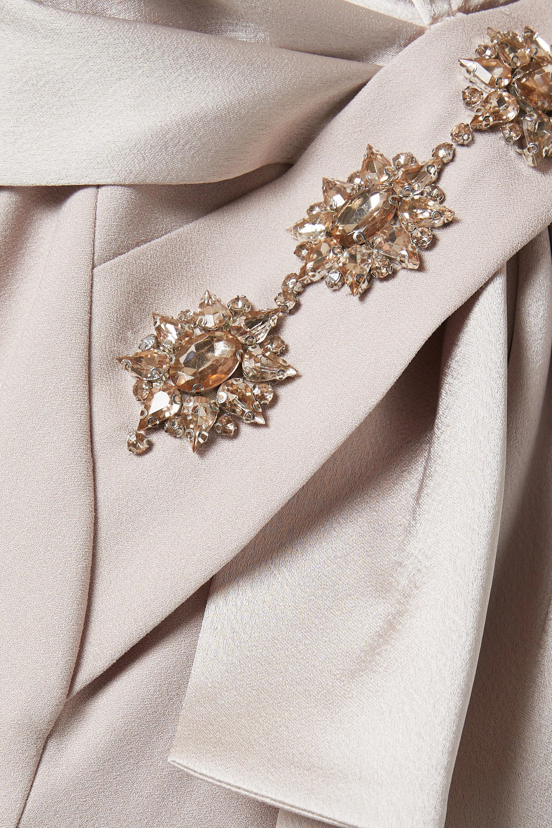 long-sleeve gown with bow-shoulder detail – VIVIENNE