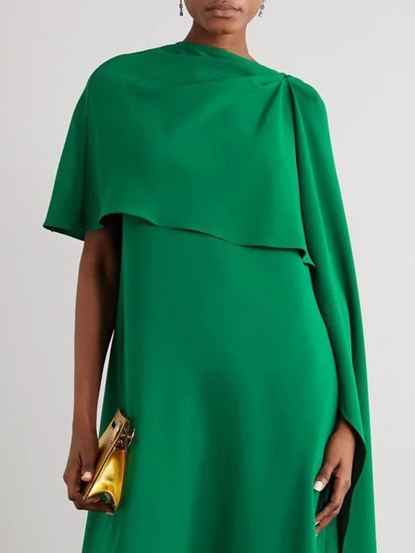 cape-overlay gown – Jollin