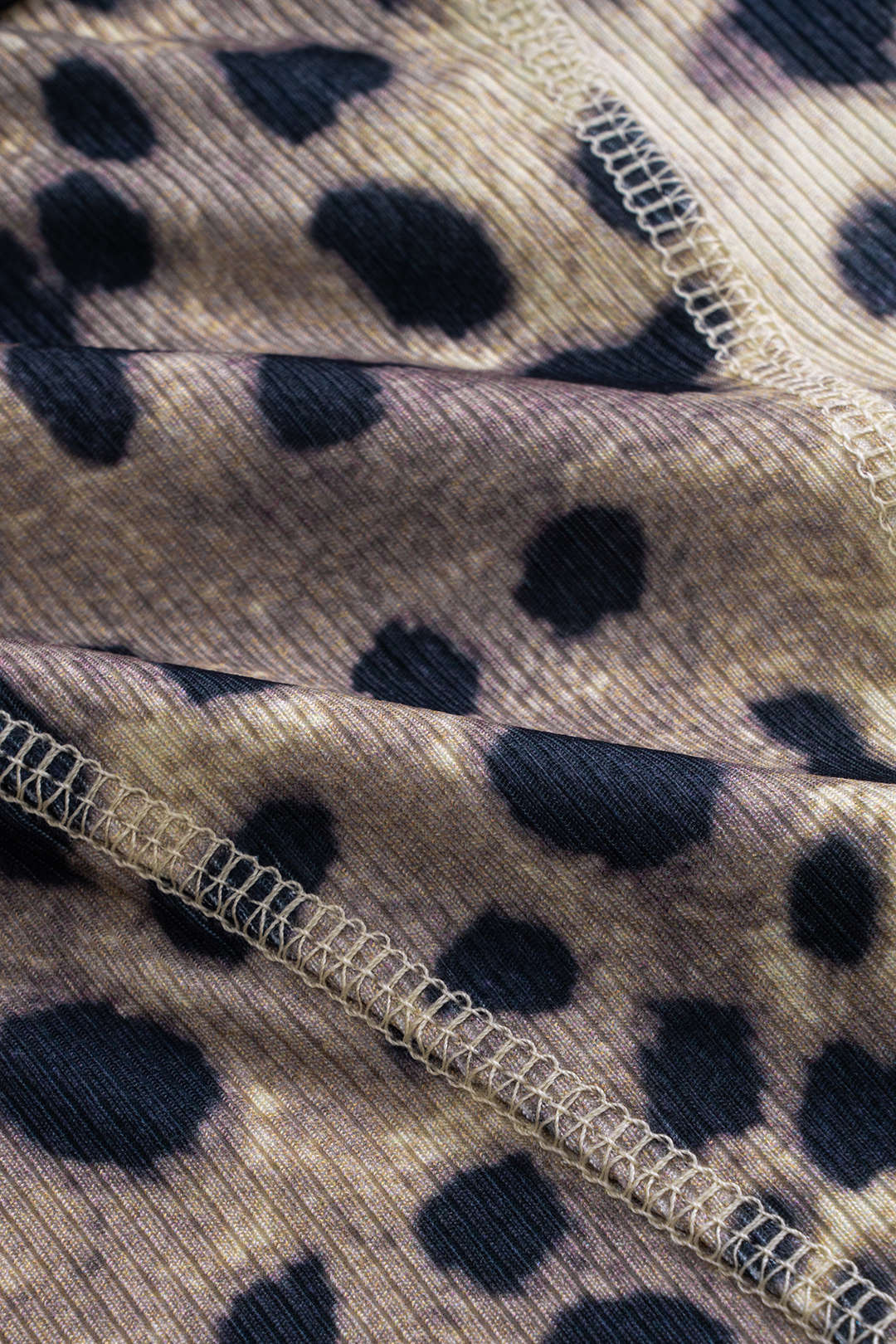 Leopard Print Vest And Shorts Set