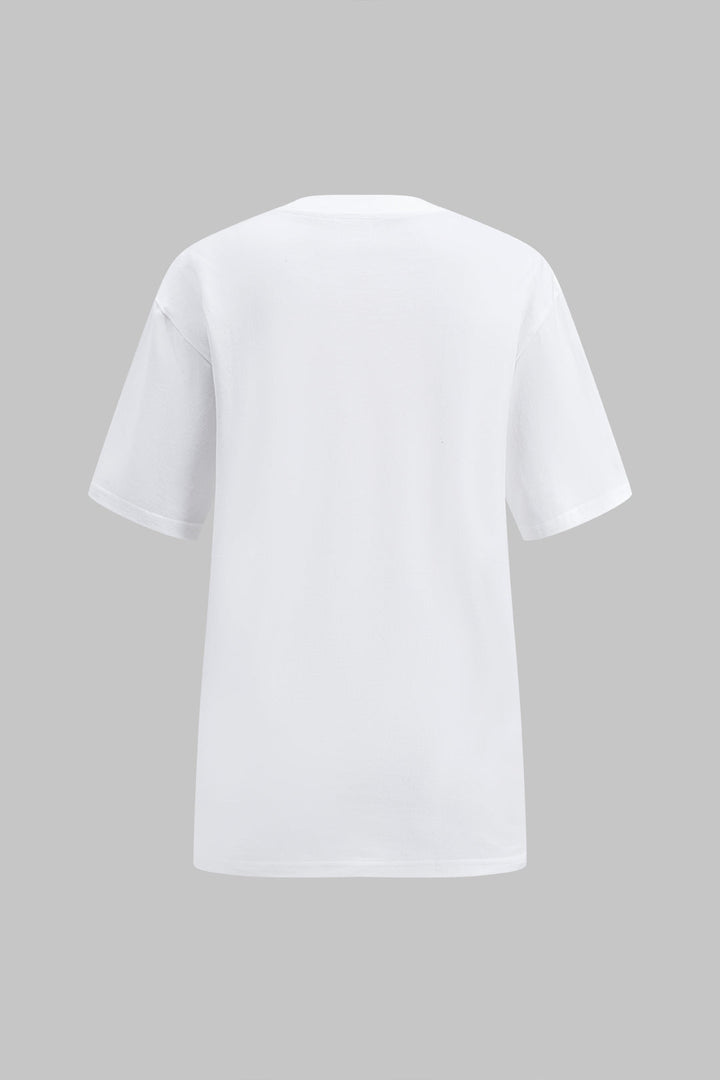 Letter Print Short Sleeve T-Shirt