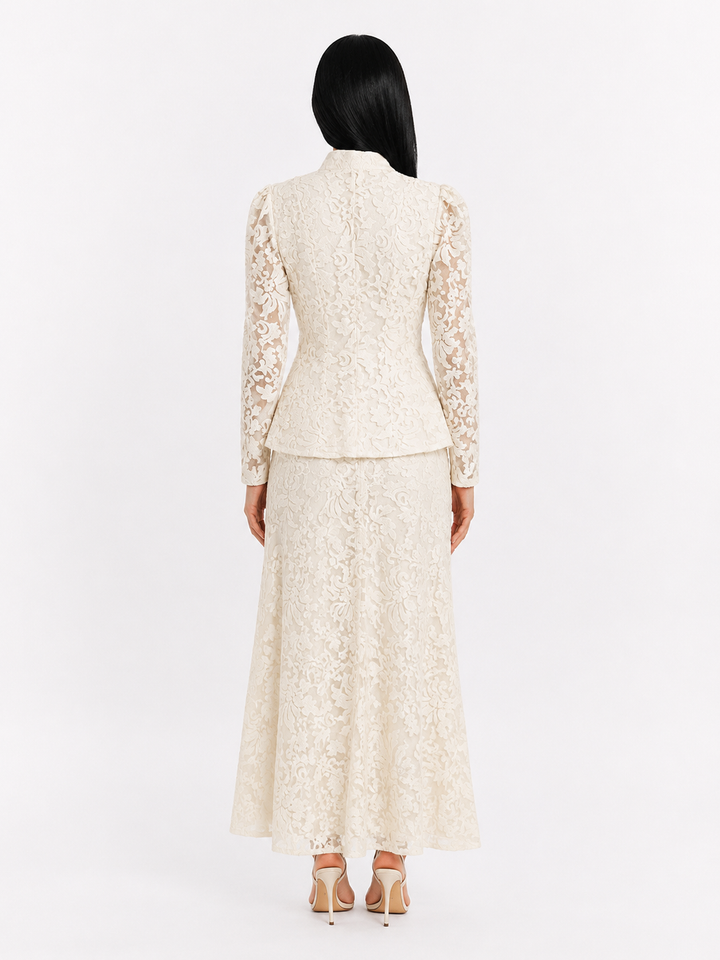 Elegant Lace Two-Piece Set - Classic