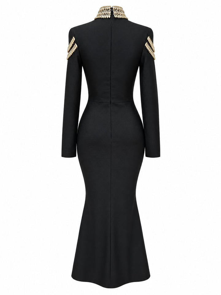 Royal Crystal Embellished Mermaid Dress - Luxe