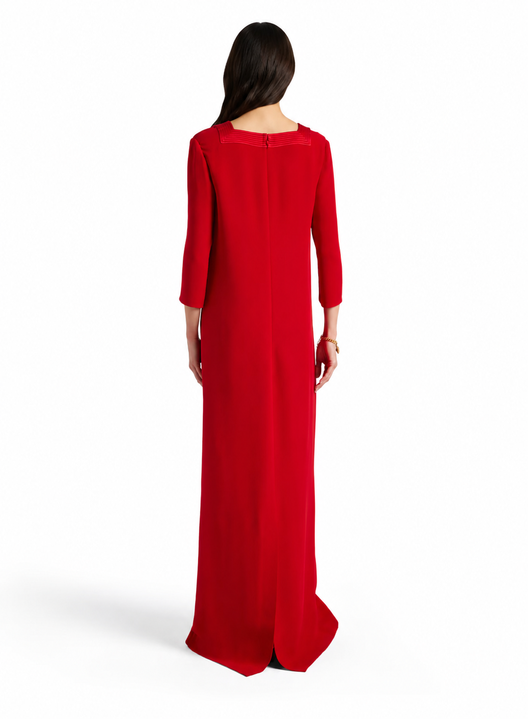 Red Minimalist Maxi Dress - Scarlet