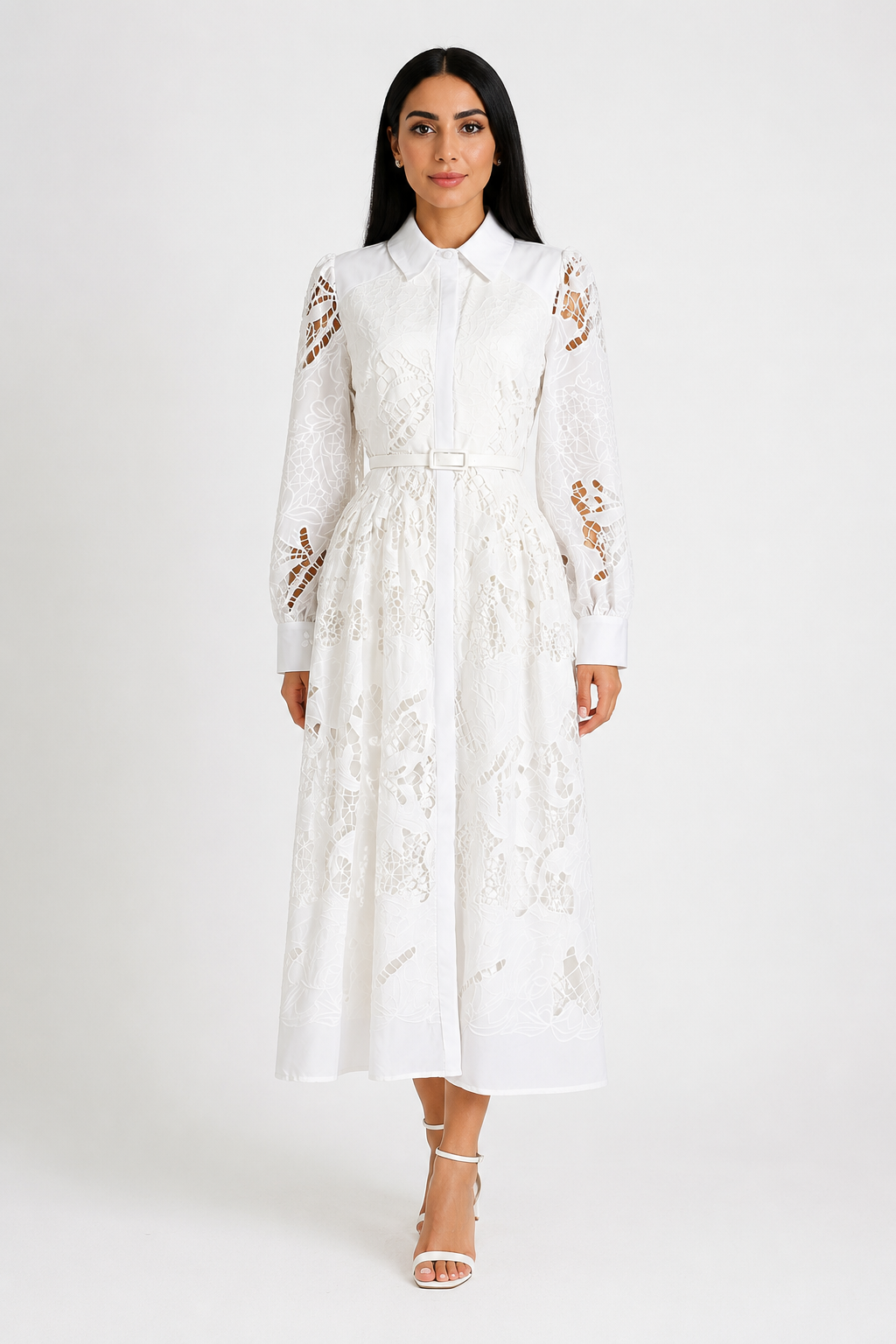 Lace Shirt Dress - Grace