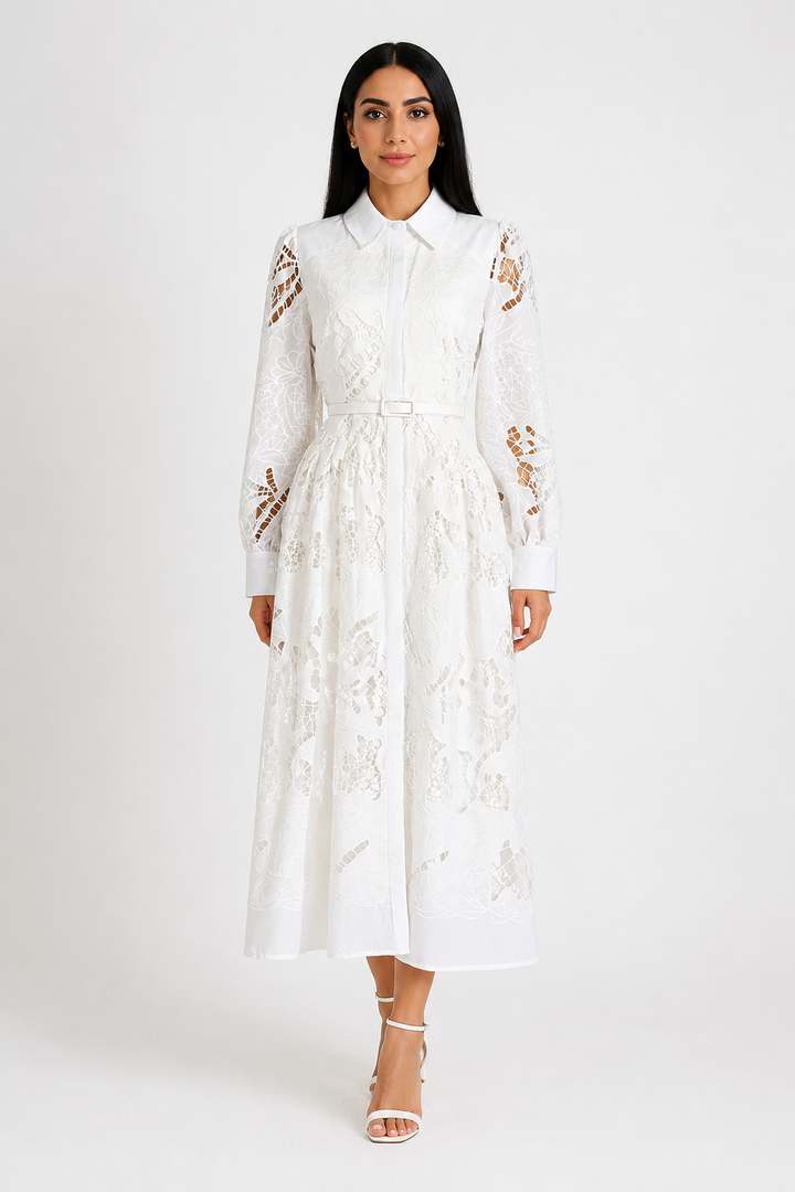 Lace Shirt Dress - Grace