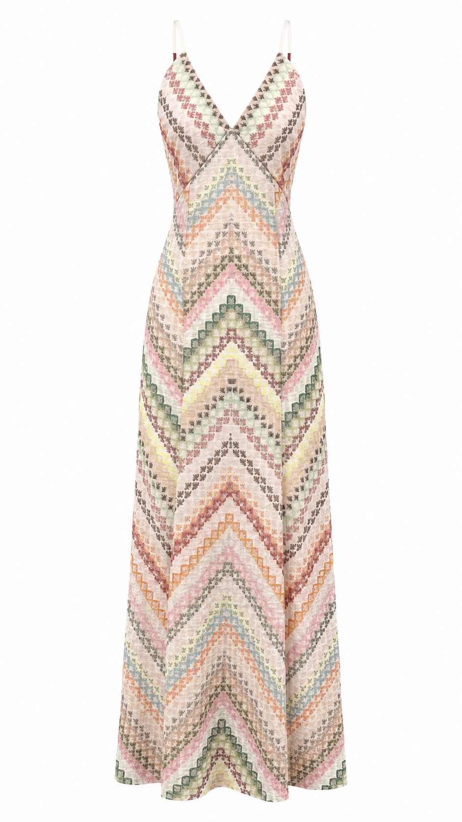 Chevron Print Maxi Dress - Breeze