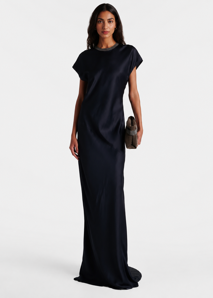 Midnight Navy Column Maxi Dress - Eclipse