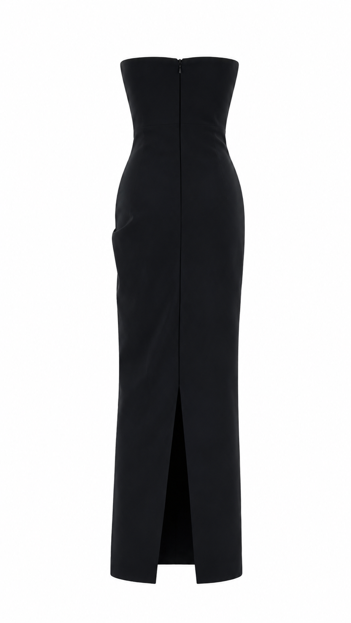 Midnight Crystal Column Dress - Eclipse