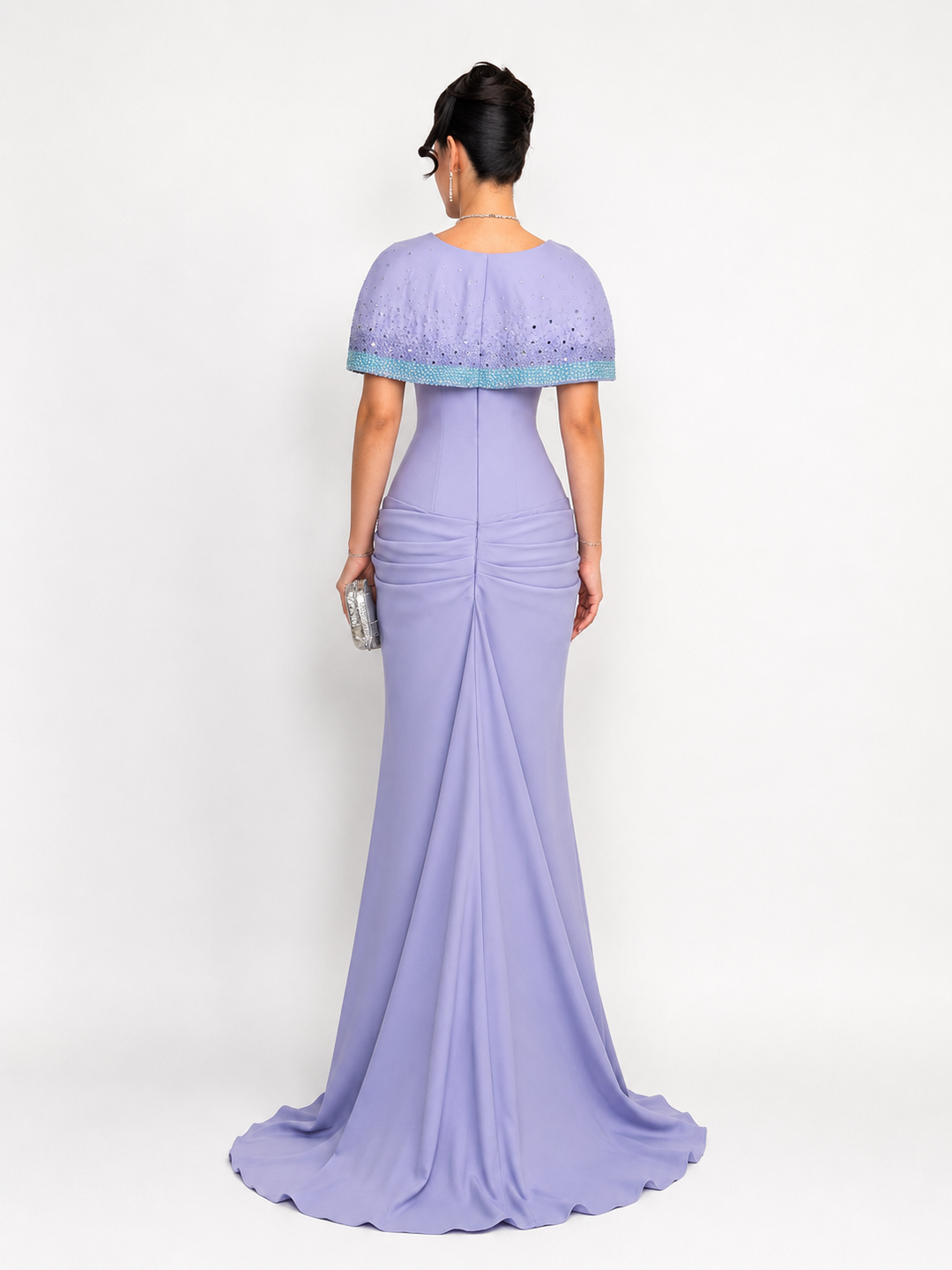 Elegant Lilac Mermaid Evening Gown - LAVÉLLE