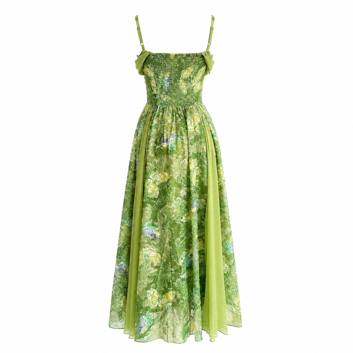 Floral Chiffon Maxi Dress - Meadow