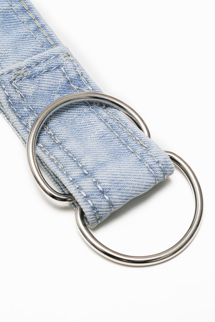 Denim Long Tail Waist Belt Corset