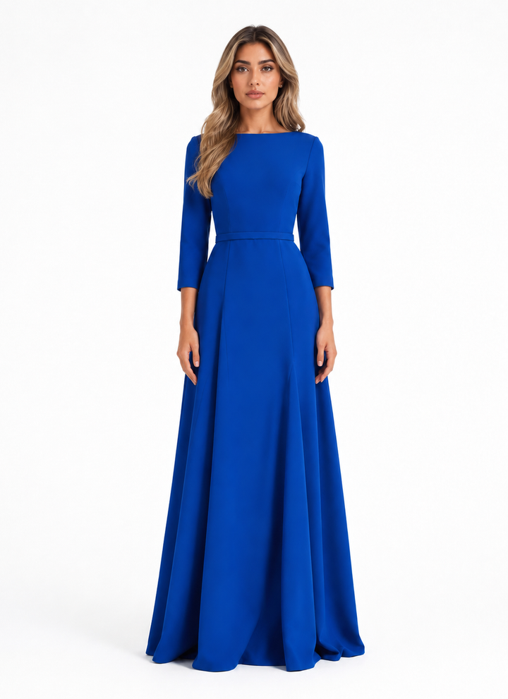 Royal Blue A-Line Maxi Dress - Sapphire