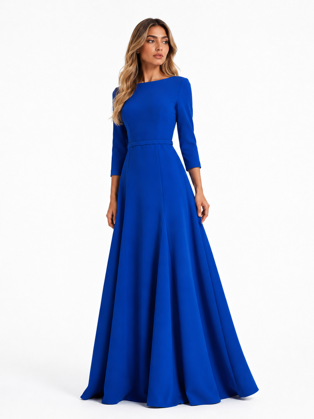Royal Blue A-Line Maxi Dress - Sapphire