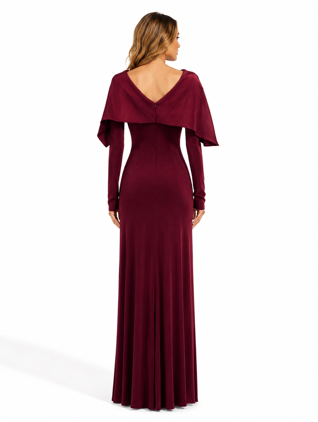 Draped Off-Shoulder Maxi Dress - Ocean