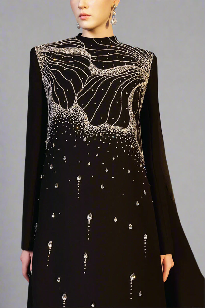 A-line dress with high neck - ORION