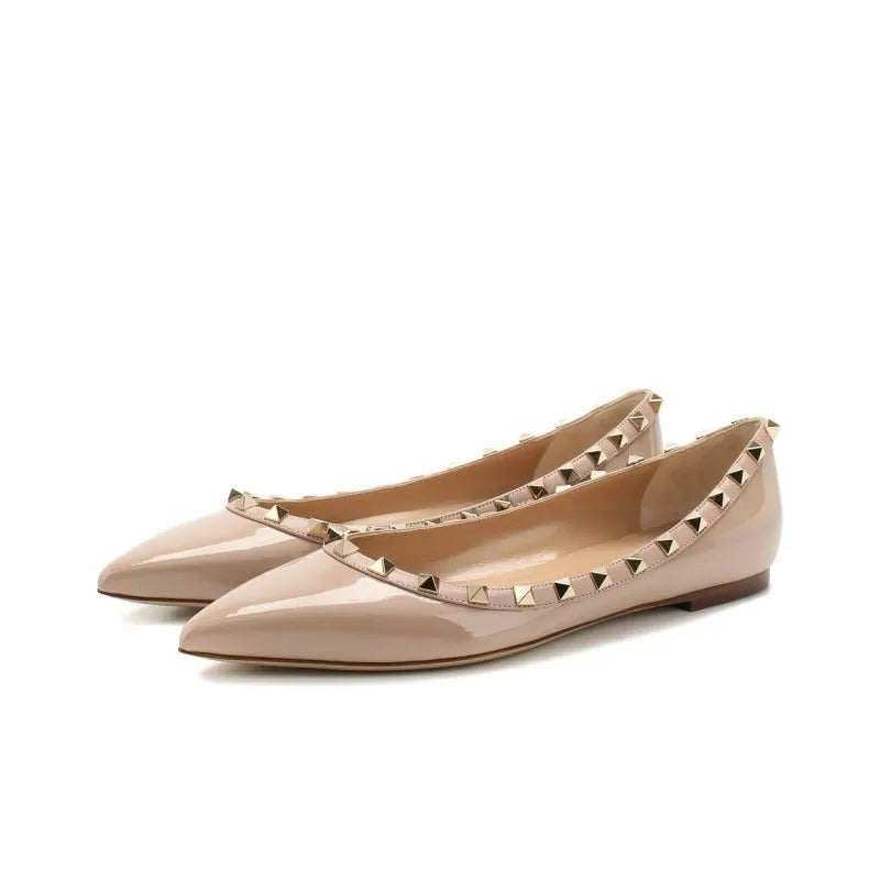 pointed flats with studded trim - LUNAZWI