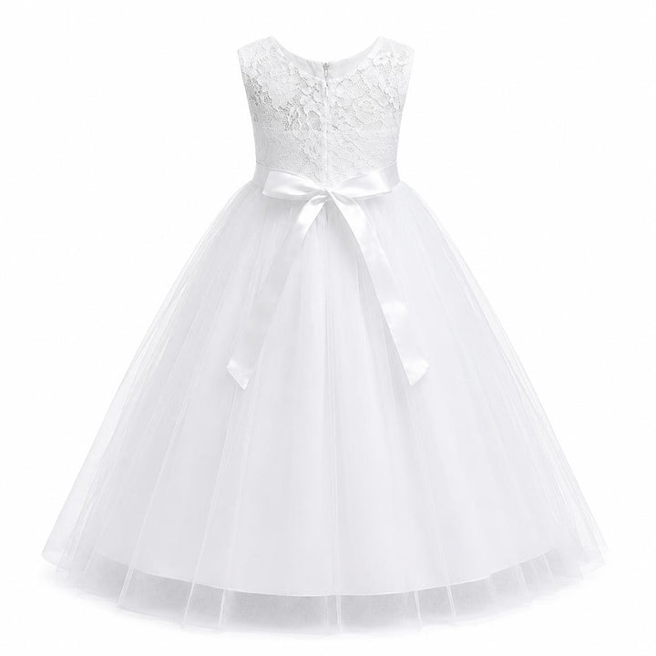 Elegant Lace Princess Dress - Girls