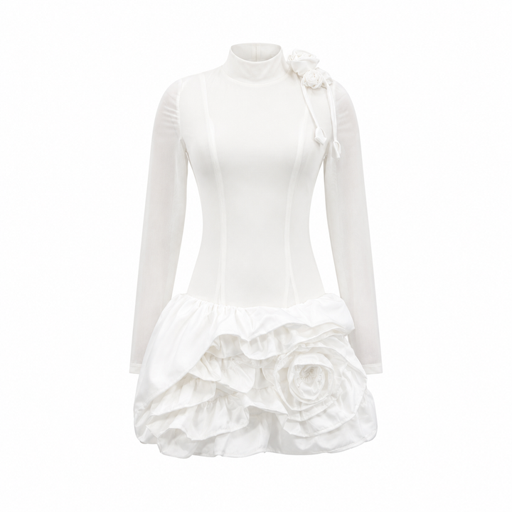 Elegant Floral Mini Dress - Blossom