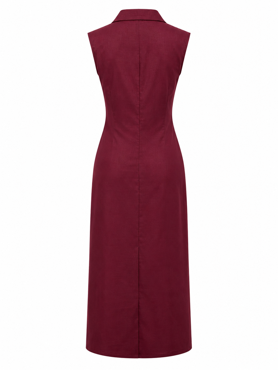 Elegant Contrast Trim Midi Dress - Modern