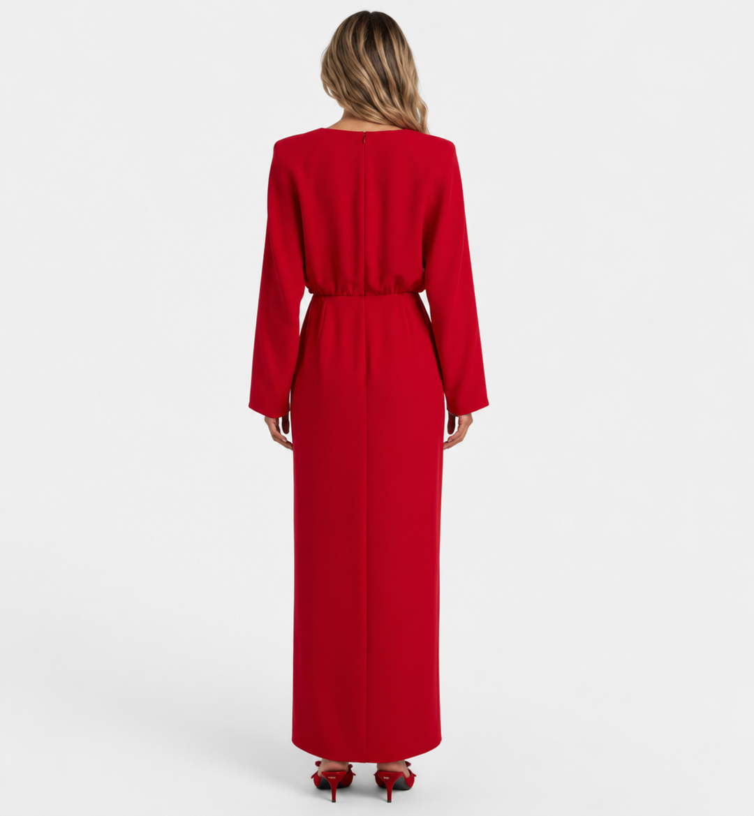 Scarlet Long Sleeve Evening Gown - Valencia
