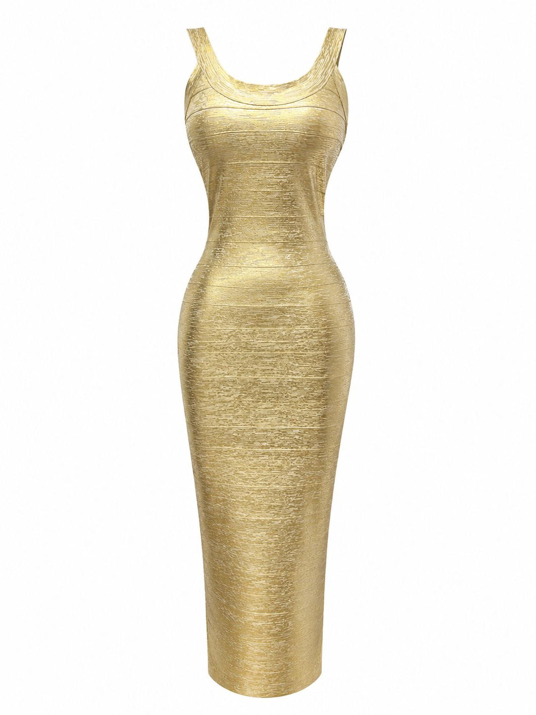 Metallic Textured Bodycon Mini Dress - Shimmer