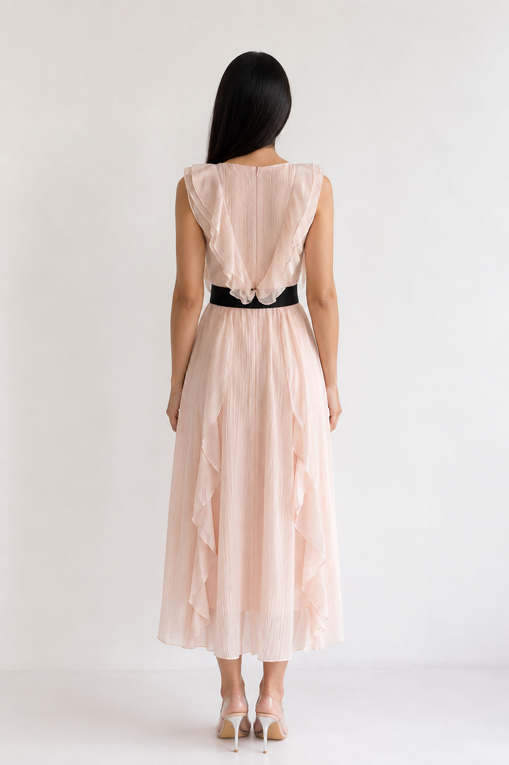 Romantic Ruffle Maxi Dress - Serenity