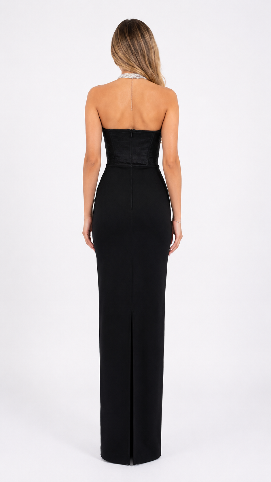 Crystal Tassel Evening Dress - Luxe
