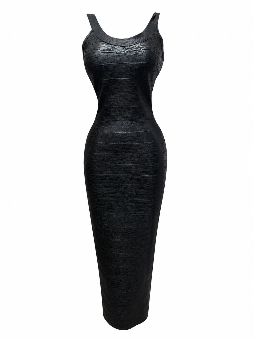 Metallic Textured Bodycon Mini Dress - Shimmer