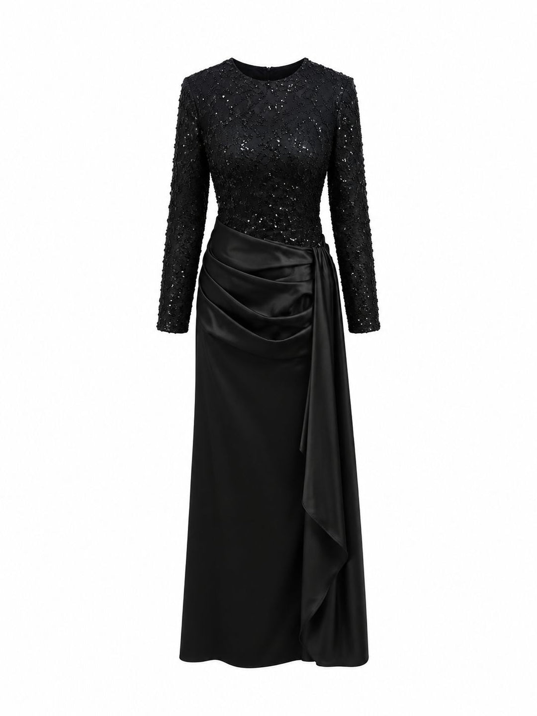 Luxury Sequin Evening Gown - Midnight