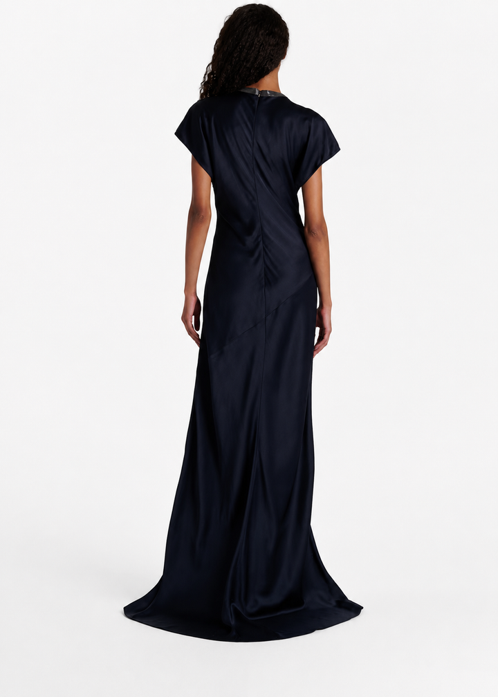 Midnight Navy Column Maxi Dress - Eclipse