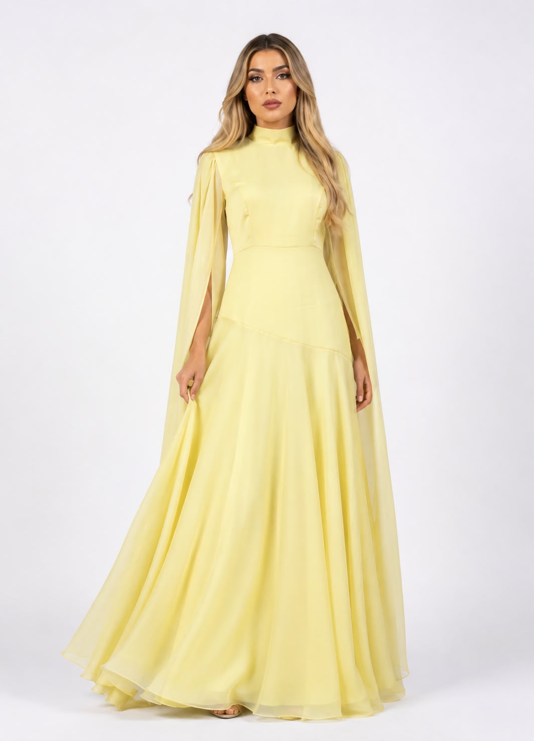 Flowing Sleeve Maxi Dress - Aurora