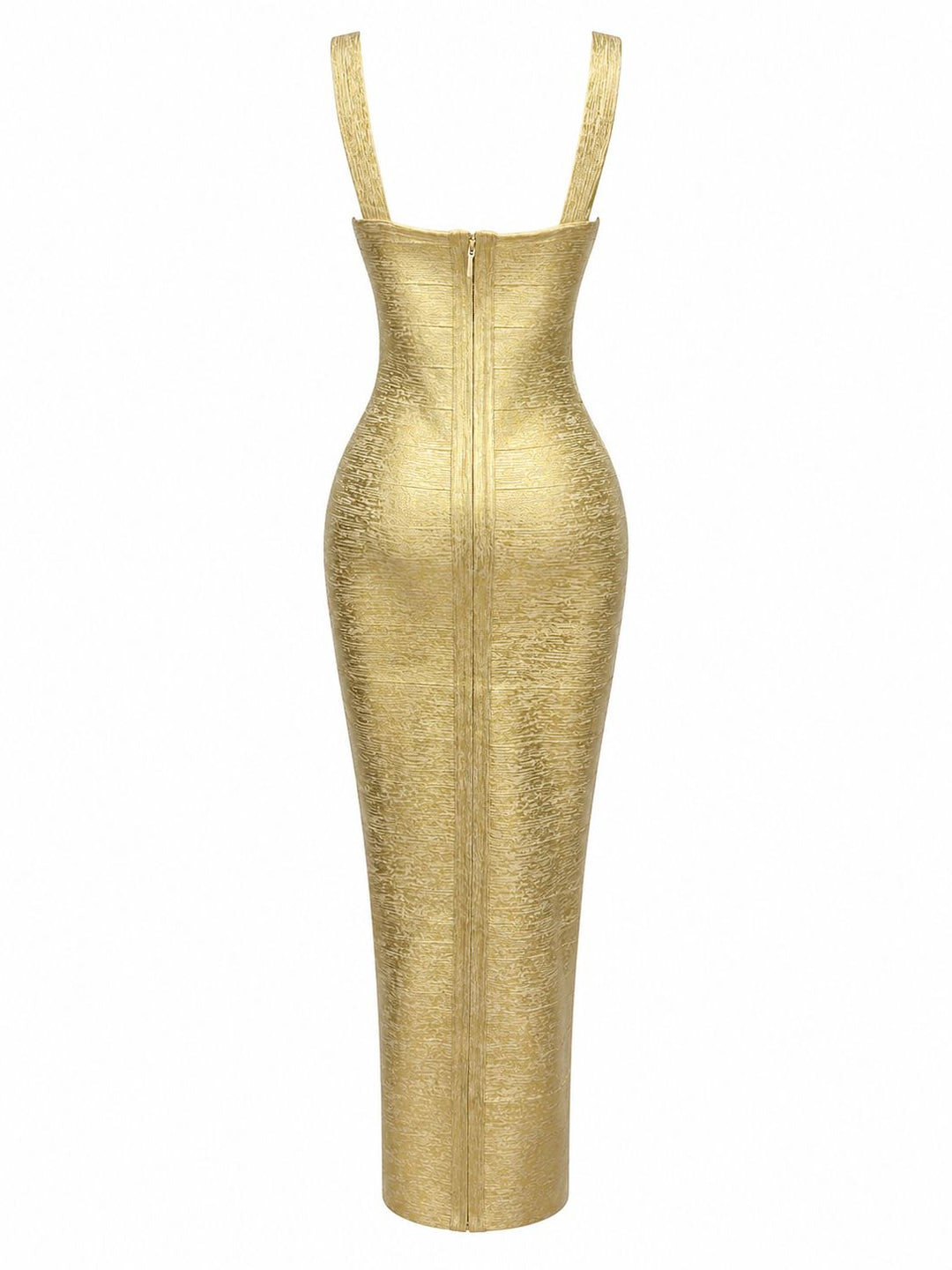 Metallic Textured Bodycon Mini Dress - Shimmer