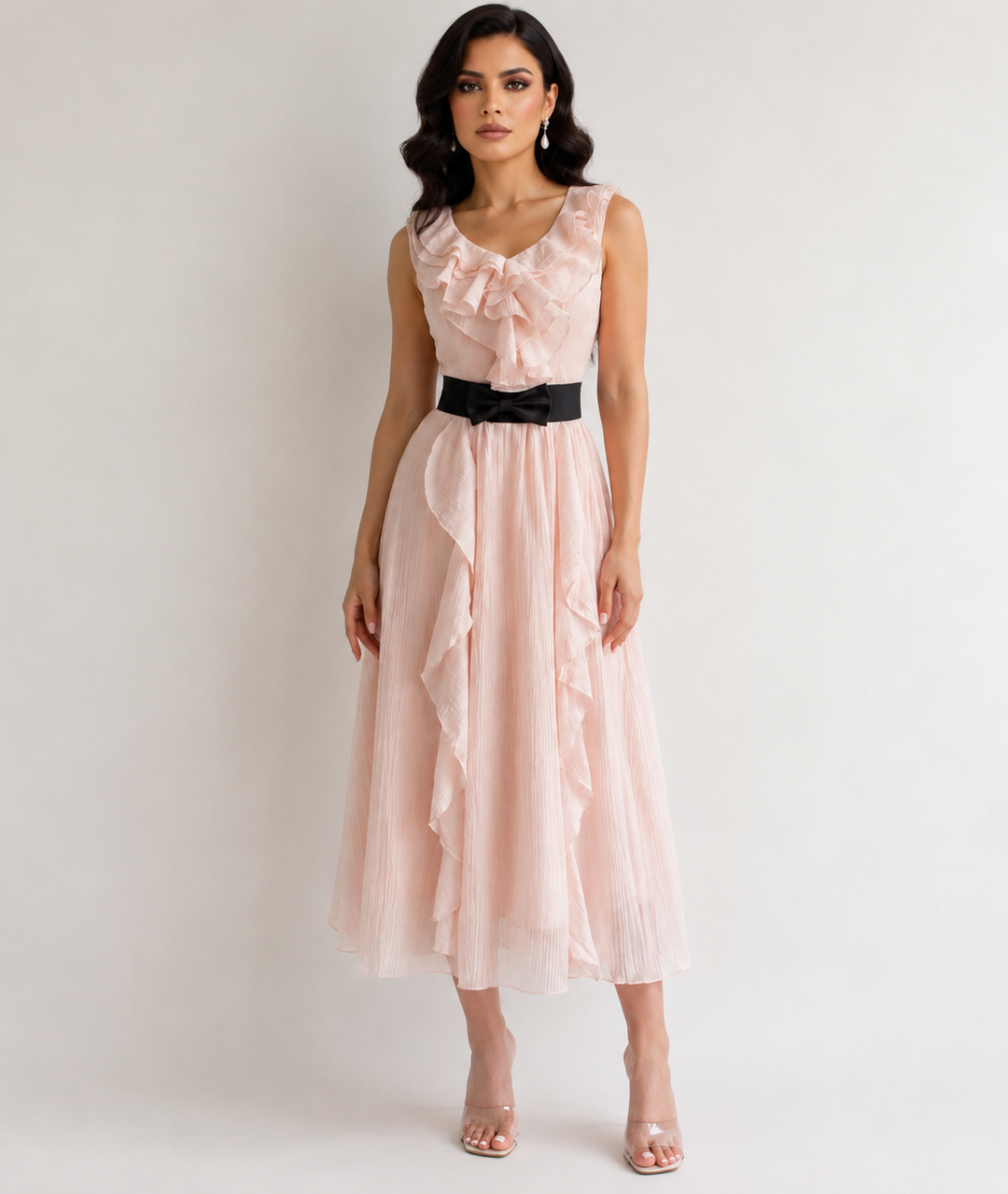 Romantic Ruffle Maxi Dress - Serenity