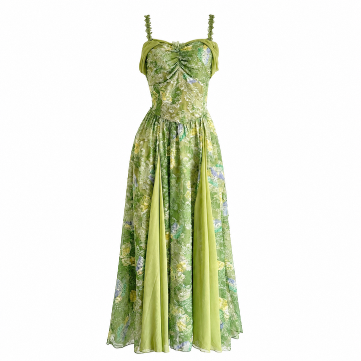 Floral Chiffon Maxi Dress - Meadow