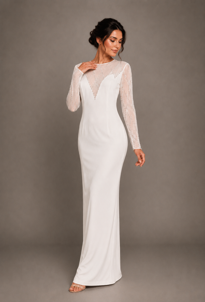 Crystal Embellished Maxi Dress - Serenity