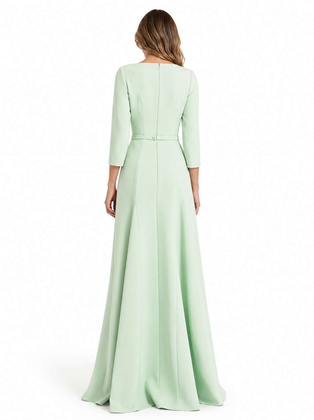 Mint Green A-Line Maxi Dress - Sage