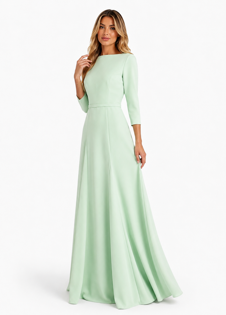 Mint Green A-Line Maxi Dress - Sage