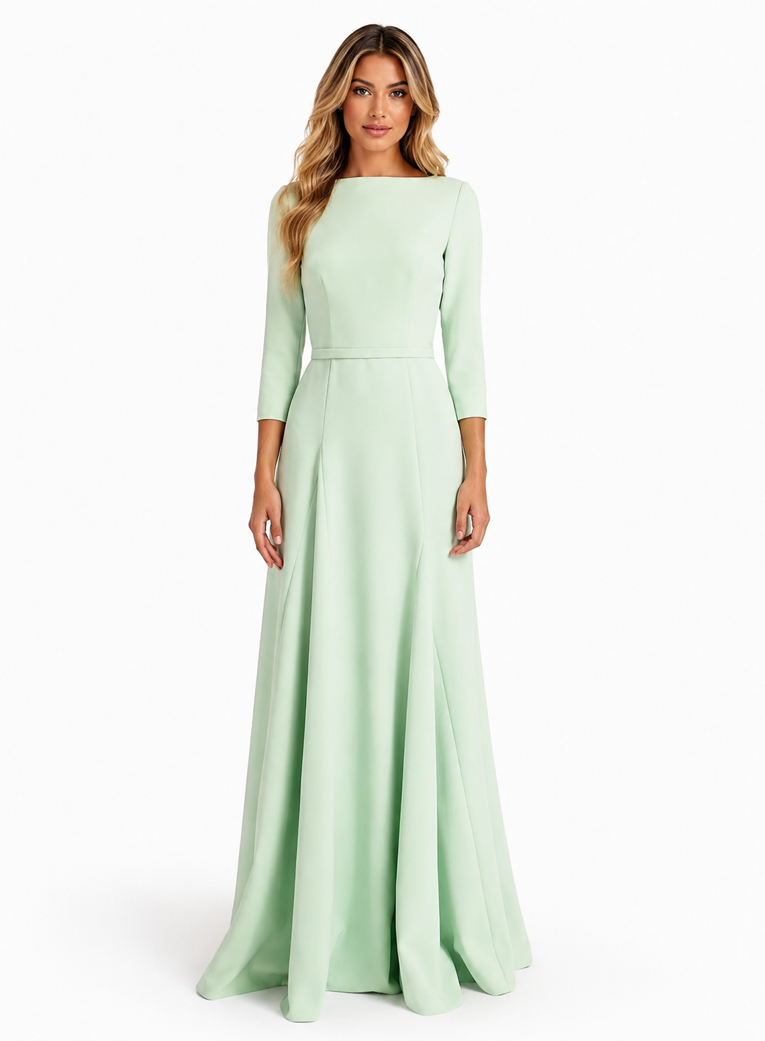 Mint Green A-Line Maxi Dress - Sage