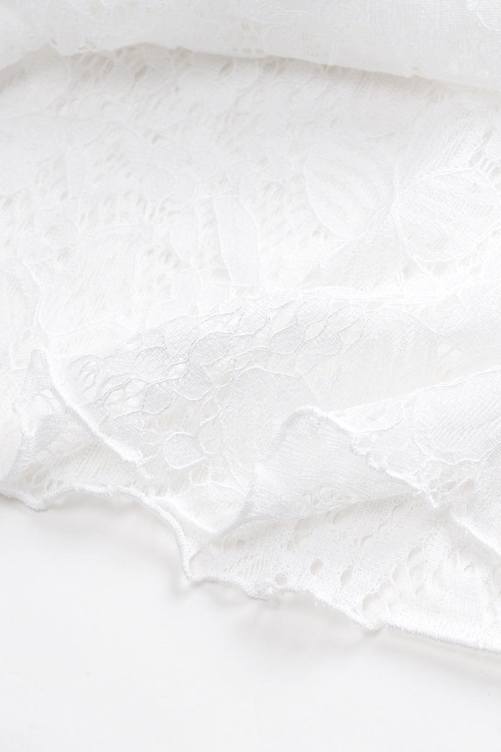Lace Backless Button Bell Sleeve Cover Up