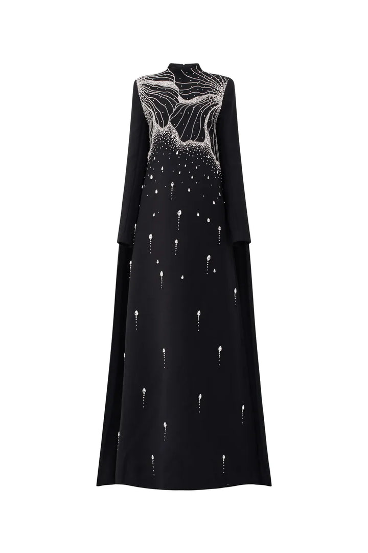 A-line dress with high neck - ORION